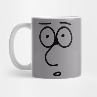 Cartoon face neutral Mug